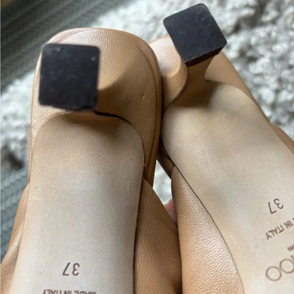 Jimmy Choo Tan Avenue 50 kitten heel mule