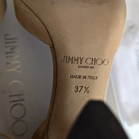 Jimmy Choo Tan Slingback Heels
