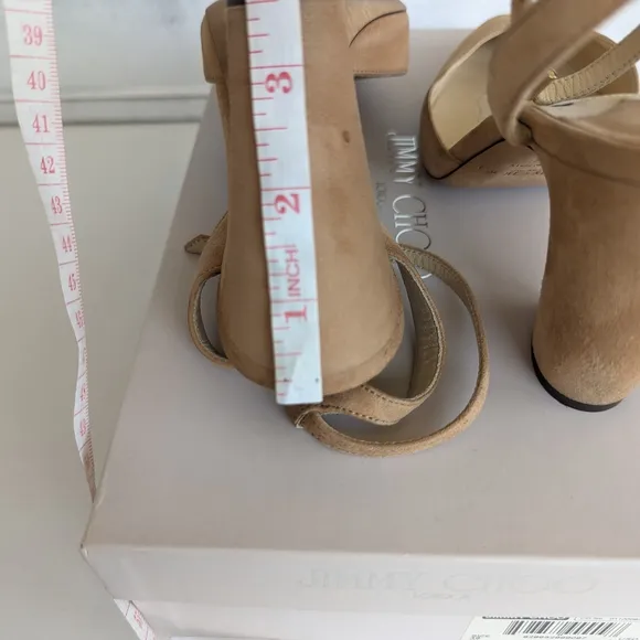 Jimmy Choo Tan Slingback Heels