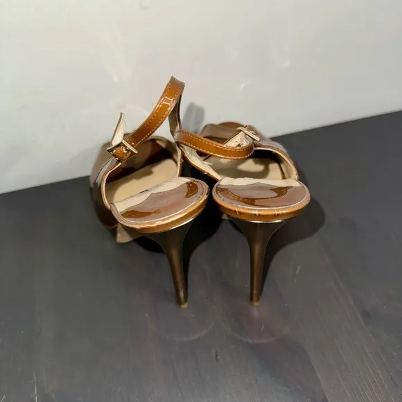 Jimmy Choo Women’s Peep Toe Platform Slingback Heels