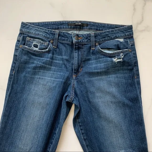 Joe’s jeans high rise skinny ankle distressed jean
