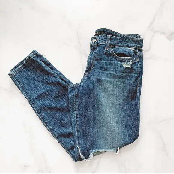 Joe’s jeans high rise skinny ankle distressed jean