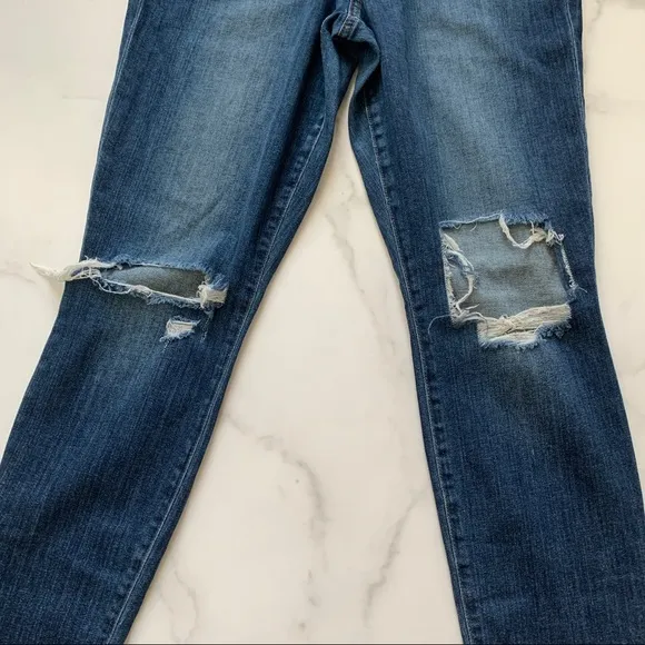 Joe’s jeans high rise skinny ankle distressed jean
