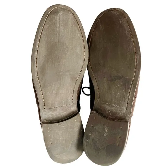 John Varvatos USA Brown Suede Wingtip Oxfords | 9