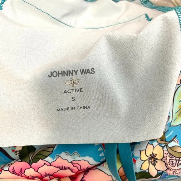 Johnny Was Active Floral Print Board Shorts