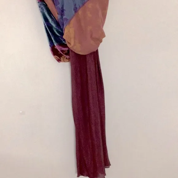 Johnny Was Jade Colorful Short Sleeve Burn Out Maxi Dress Whimsigoth Fairy Goth