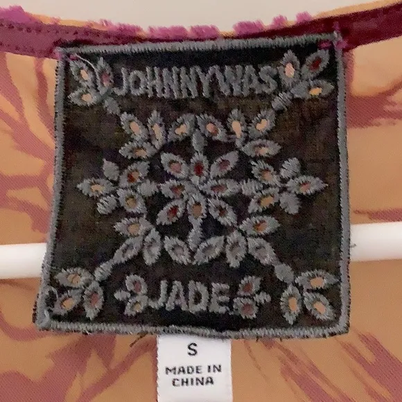 Johnny Was Jade Colorful Short Sleeve Burn Out Maxi Dress Whimsigoth Fairy Goth