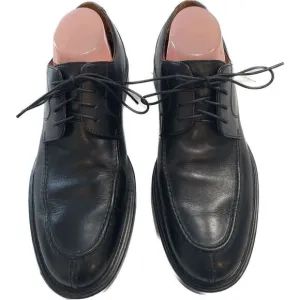 Johnston &amp; Murphy 020-5661 Black Leather Apron Toe Dress Oxfords Mens Size 9.5
