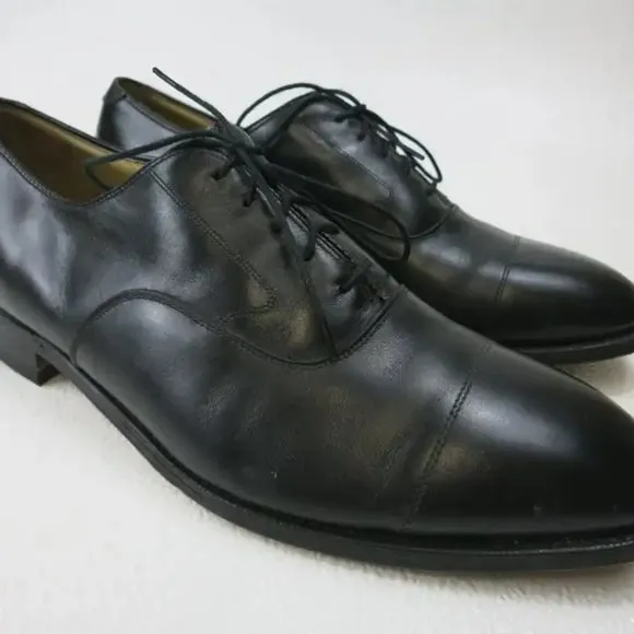 Johnston &amp; Murphy Aristocraft Cap Toe leather Dress Oxfords Men's Shoes 11 D/B