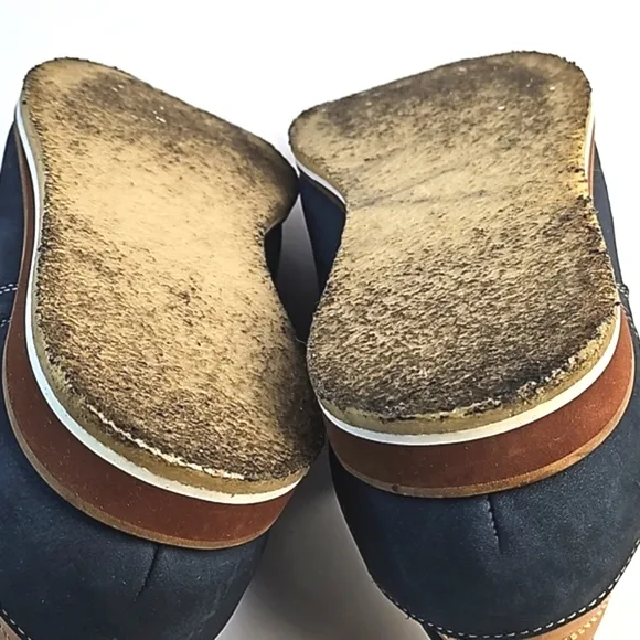 Johnston &amp; Murphy Ashby Plain Toe Navy Blue Nubuck Leather Lace Up Oxford Shoe
