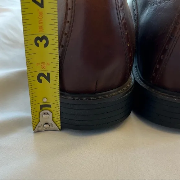 Johnston &amp; Murphy Brown Leather Oxford Style Dress Shoes Men’s Sz 10