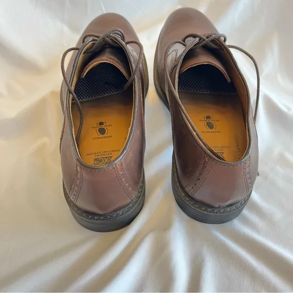 Johnston &amp; Murphy Brown Leather Oxford Style Dress Shoes Men’s Sz 10