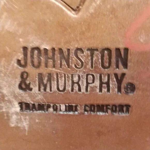 JOHNSTON &amp; MURPHY BROWN LEATHER WINGTIP OXFORDS size 9 M