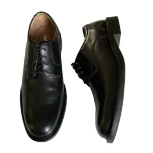 JOHNSTON &amp; MURPHY CARLSON BLACK PLAIN-TOE DERBY OXFORDS SIZE 11.5