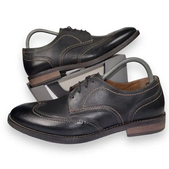 Johnston &amp; Murphy Jarrell Wingtip Oxfords Dark Brown 59-11821 Men's 9M