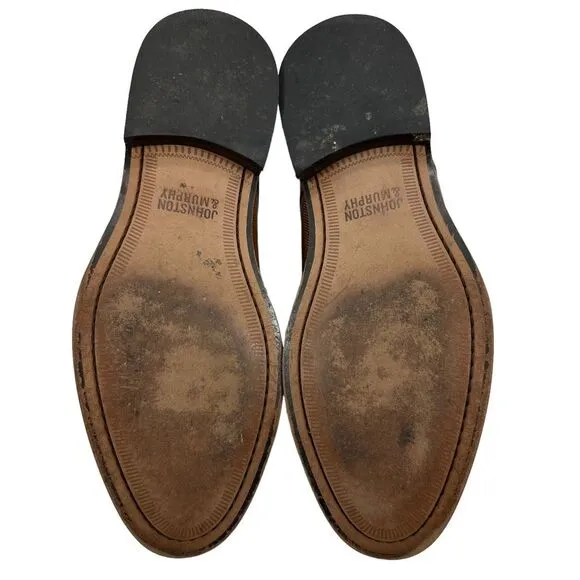 Johnston &amp; Murphy Leather Cap Toe Oxfords
