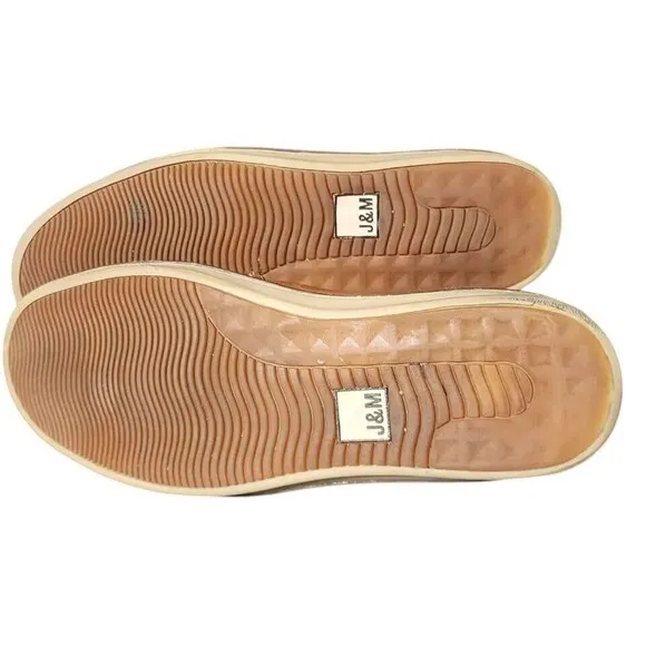 Johnston &amp; Murphy Leather Slip Ons Mens 10.5 Brown Comfort