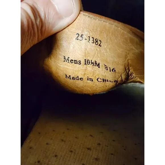 Johnston &amp; Murphy Leather Slip Ons Mens 10.5 Brown Comfort