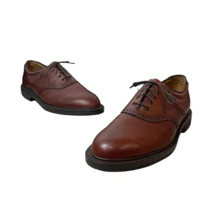 Johnston &amp; Murphy Men's Brown Leather Noonan Saddle Oxford Sz 12W