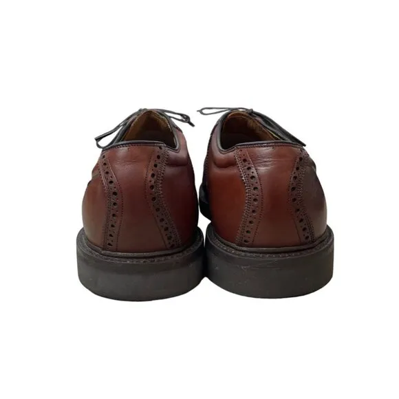 Johnston &amp; Murphy Men's Brown Leather Noonan Saddle Oxford Sz 12W
