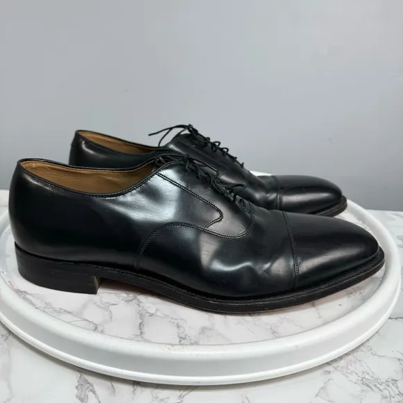 Johnston &amp; Murphy Men’s Cap Toe Oxfords sz 14 Leather # Box H866