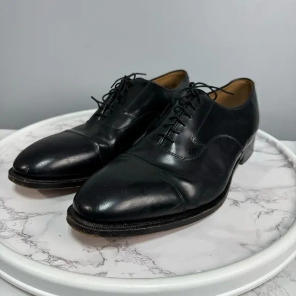 Johnston &amp; Murphy Men’s Cap Toe Oxfords sz 14 Leather # Box H866