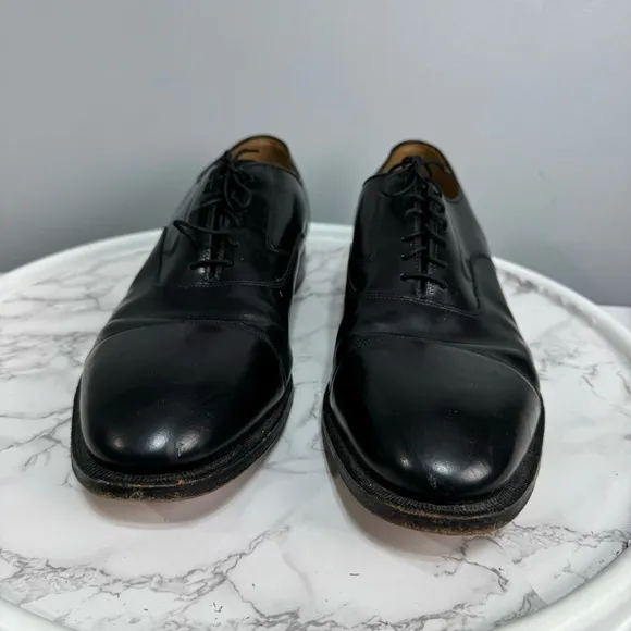 Johnston &amp; Murphy Men’s Cap Toe Oxfords sz 14 Leather # Box H866