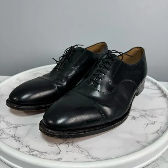 Johnston &amp; Murphy Men’s Cap Toe Oxfords sz 14 Leather # Box H866