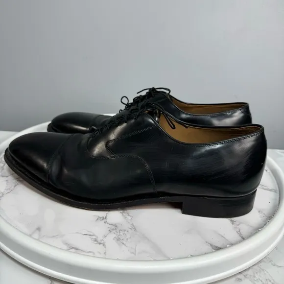 Johnston &amp; Murphy Men’s Cap Toe Oxfords sz 14 Leather # Box H866