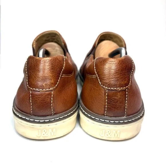 Johnston &amp; Murphy Men's Cognac Sheepskin Woven Trainers | 11W