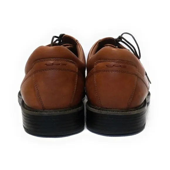 Johnston &amp; Murphy Mens XC4 Stanton Moc Toe Lace Up Oxfords in Cognac Size 10.5