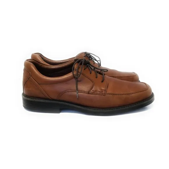 Johnston &amp; Murphy Mens XC4 Stanton Moc Toe Lace Up Oxfords in Cognac Size 10.5