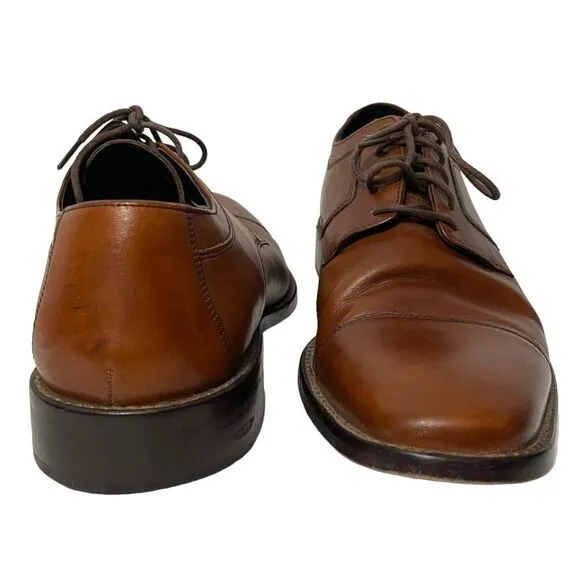 JOHNSTON &amp; MURPHY Men's Lancaster Cap Toe Oxfords 10