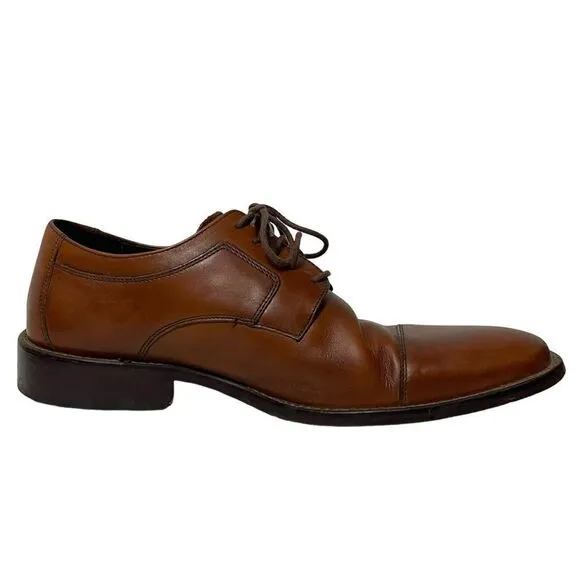 JOHNSTON &amp; MURPHY Men's Lancaster Cap Toe Oxfords 10