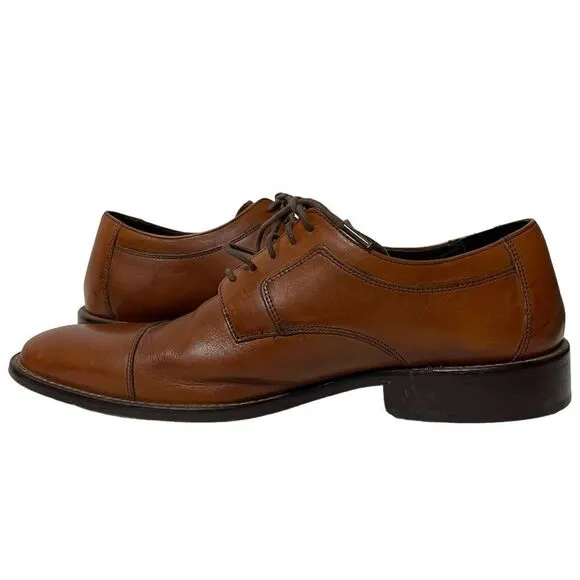 JOHNSTON &amp; MURPHY Men's Lancaster Cap Toe Oxfords 10