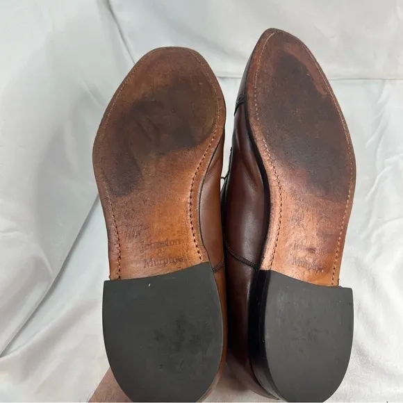 Johnston &amp; Murphy Tan Tumbled Full Grain Hawthorn Cap Toe