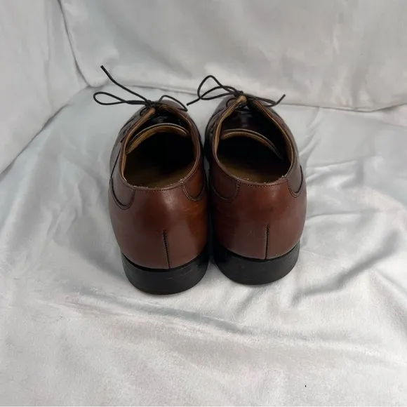 Johnston &amp; Murphy Tan Tumbled Full Grain Hawthorn Cap Toe