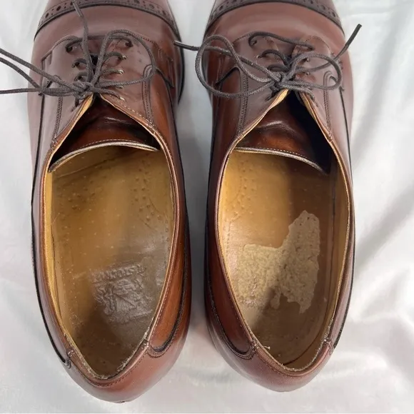 Johnston &amp; Murphy Tan Tumbled Full Grain Hawthorn Cap Toe