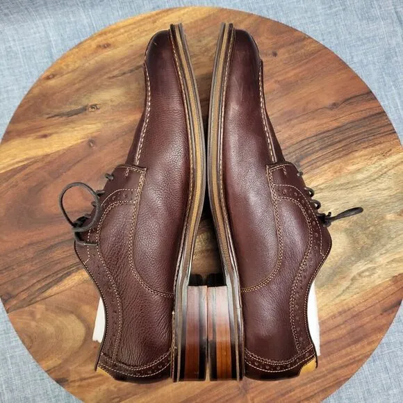Johnston &amp; Murphy Warner Y-Moc Oxford Caramel Men's 11.5 D