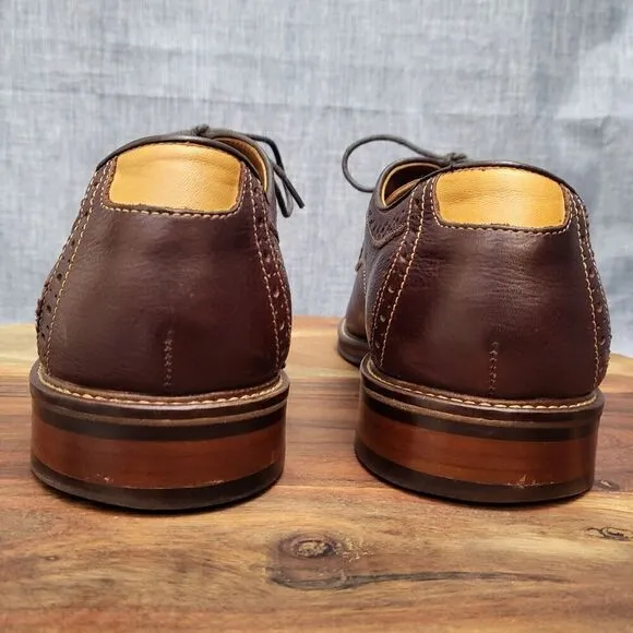 Johnston &amp; Murphy Warner Y-Moc Oxford Caramel Men's 11.5 D