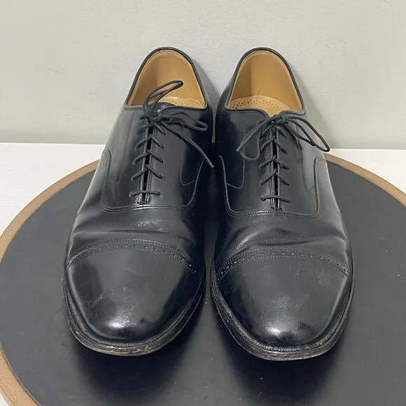 Johnston Murphy Aristocraft Cap Toe Oxfords Dress Shoe Mens Size 13 D/B Black