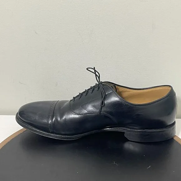 Johnston Murphy Aristocraft Cap Toe Oxfords Dress Shoe Mens Size 13 D/B Black
