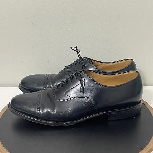 Johnston Murphy Aristocraft Cap Toe Oxfords Dress Shoe Mens Size 13 D/B Black