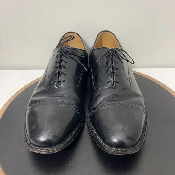 Johnston Murphy Aristocraft Cap Toe Oxfords Dress Shoe Mens Size 13 D/B Black