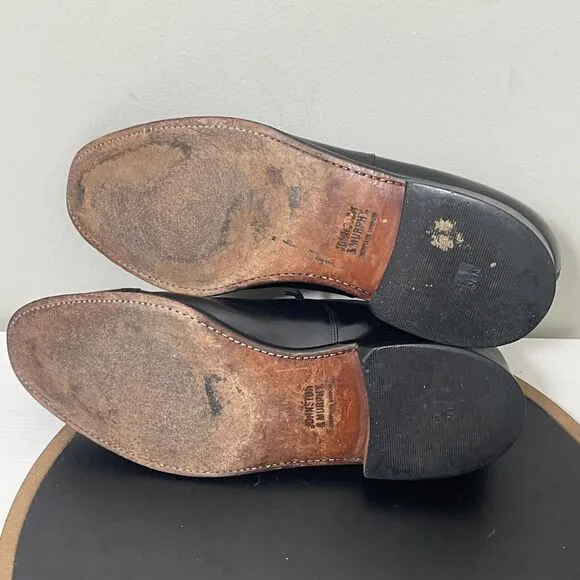 Johnston Murphy Aristocraft Cap Toe Oxfords Dress Shoe Mens Size 13 D/B Black
