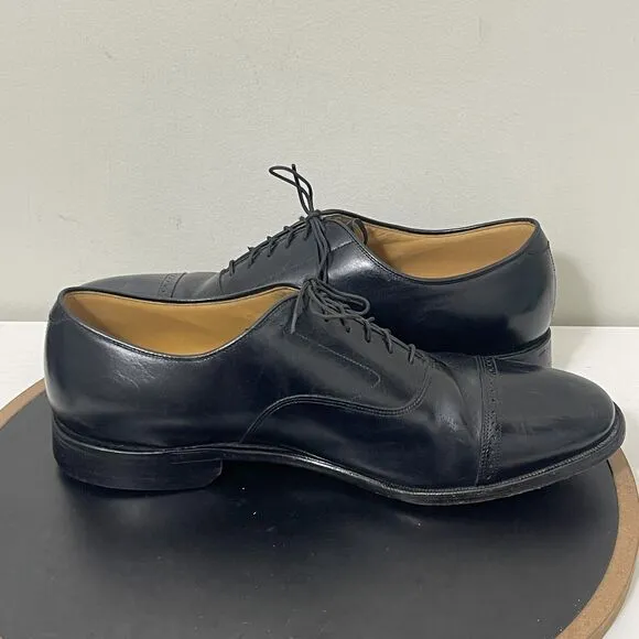 Johnston Murphy Aristocraft Cap Toe Oxfords Dress Shoe Mens Size 13 D/B Black