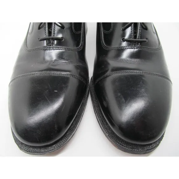 Johnston Murphy Optima Comfort Mens Black Leather Cap Toe Oxfords Size US 9 3E/E