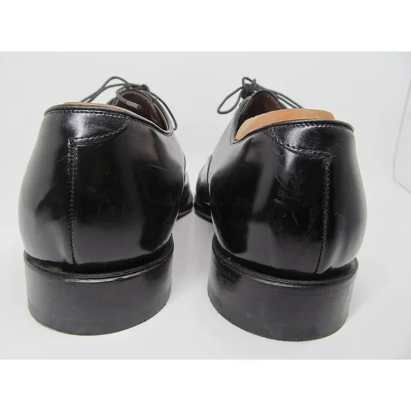 Johnston Murphy Optima Comfort Mens Black Leather Cap Toe Oxfords Size US 9 3E/E