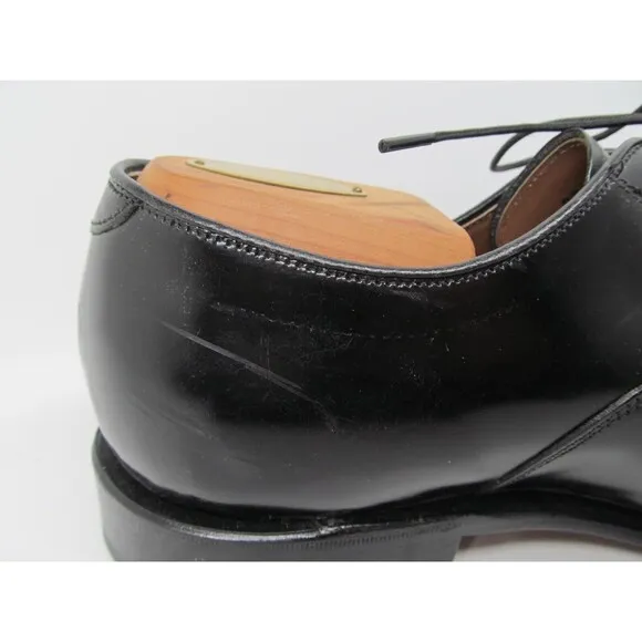 Johnston Murphy Optima Comfort Mens Black Leather Cap Toe Oxfords Size US 9 3E/E