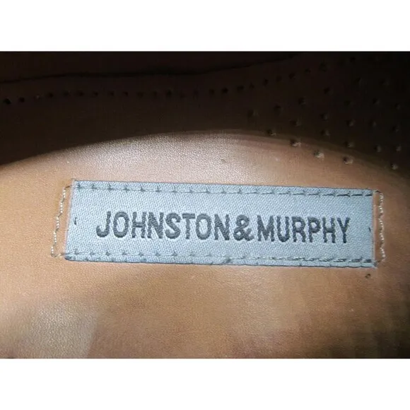 Johnston Murphy Optima Comfort Mens Black Leather Cap Toe Oxfords Size US 9 3E/E